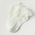 thumbnail image 2 of Toddler Baby Girls Ruffle Lace Ankle Cotton Dress Breathable Ankle Socks, 2 of 3