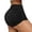 Black, variant on Solid Color Workout Shorts High Waisted Compression Fitness Yoga Running Athletic Shorts With Ruffle Workout Skirts for Women with Shorts