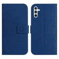 thumbnail image 2 of Feishell Slim Wallet Case for Samsung Galaxy A14 5G,for Men Women,Sunflower Embossed Pattern PU Leather Flip Cover Magnetic Closure Folio Card Slots Kickstand Phone Case with Hand Strap,Darkblue, 2 of 12
