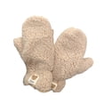 thumbnail image 1 of Warmth Cozy Bear Pattern Windproof Full Finger Winter Gloves For Outdoor Students And Everyday Use, 1 of 4