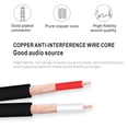 thumbnail image 4 of Cable de audio Qicheng & Lys de 3,5 mm hembra a 2 RCA macho de 30 cm, 4 of 6