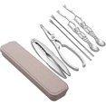 thumbnail image 1 of 6 Pcs Stainless Seafood Tool Sets Seafood Opener Tool Kit, Crustacean Set With Storage Box, 2 Pcs Lobster Crackers, 1 of 5