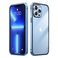 thumbnail image 3 of TECH CIRCLE for iPhone 13 6.1 inch Ultra Slim Case,Luxury Metal Frame Shockproof Lightweight Hard PC Anti-Scratch Back Clear Matte Full Coverage of Lens Film Cover.For iPhone 13,Pink, 3 of 9