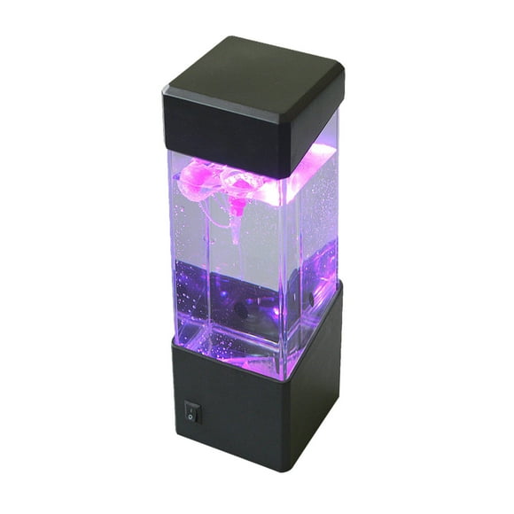 Veilleuse Lumière Rouge Méduse Volcan Lampe Aquarium Lumières Led Table de Nuit 4 Types