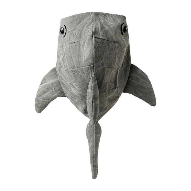 Milaget Shark Backpack Birthday Gift for Adults Kids Fashion Large Capacity Knapsack Gray