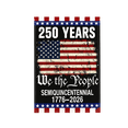 thumbnail image 2 of American 250Th Anniversary Commemorative Garden Flag, Single-Sided, One Size, Patriotic Decor For Outdoor Indoor, Us 1776-2026 Commemoration, We The People Design, Vertical, 2 of 4