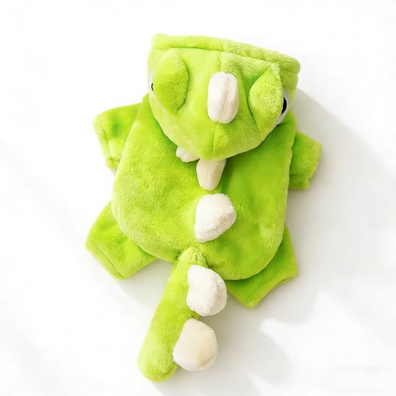 Dinosaur Costume for Small Dogs and Cats,, Winter Dog Pajamas for Small Dogs, Warm Puppy Hoodies, Dog Hoodies Cold Weather Coat.