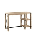 thumbnail image 4 of Walker Edison Modern Rustic Wood and Metal X Kitchen Island, White Oak, 4 of 10
