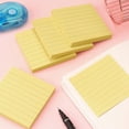 thumbnail image 4 of (1 Pack) Lined Sticky Notes 4X6 In Ruled Stickies Super Sticking Power Memo Pads Bright Colors, Post On Windows Doors,Recyclable,Easy To Write On(4x6 in), 4 of 4