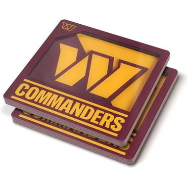 NFL Washington Commanders 3D Logo Series Coasters