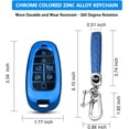 thumbnail image 4 of Key Fob Cover Compatible with Hyundai Sonata Santa Fe Tucson 2020-2023 7 Button TPU Keychain Case Holder Protector,B:blue, 4 of 6