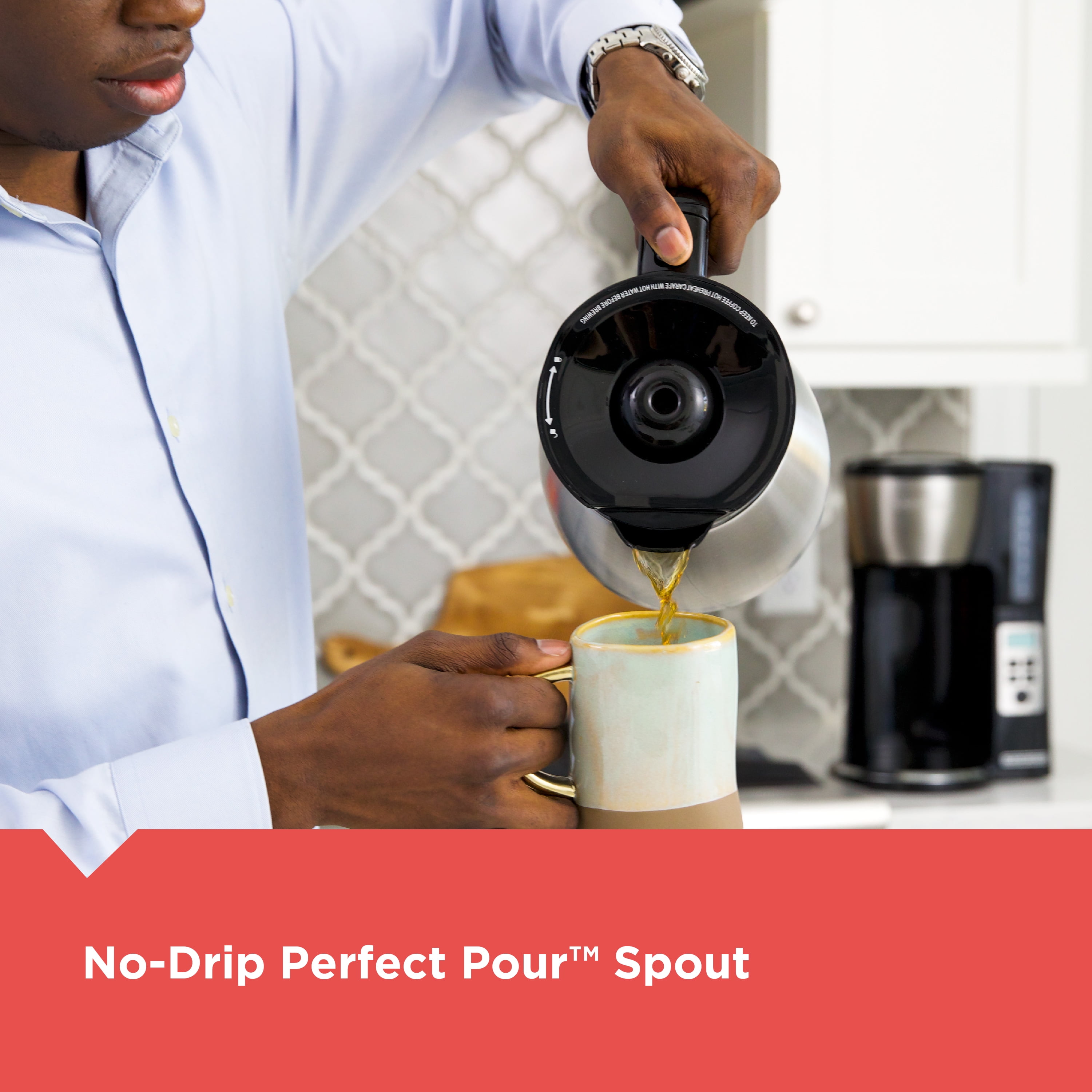  Black & Decker 12 Cup Stainless Coffee Maker with Vortex  Technology: Home & Kitchen