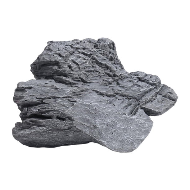 Roca artificial de arenisca, textura natural versátil, roca de PVC para paisajismo, roca falsa 24CMX18CMX17CM