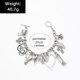 thumbnail image 3 of Pulseras para mujer, regalos para mujer, pulsera de aleación con colgante de corazón estilo punk exagerado, pulsera de moda para mujer, pulsera para hombre y mujer., 3 of 5