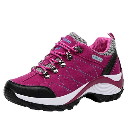 

ZIZOCWA Women Winter Shoes Sneaker Wedges For Women 2022 Autumn And Winter Outdoor Women S Shoes Thick Soled Sports Climbing Shoes Single Shoes One Size