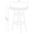 thumbnail image 4 of Retro Round 30-inch 1950's Bistro Pub Height Bar Table White, 4 of 4