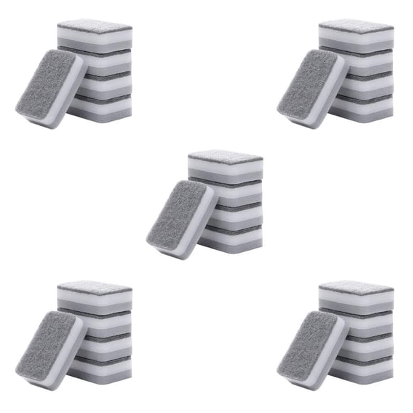 Toystoory Pack of 5 Sponge Dishwashing Countertop Scrubber Absorbent Cleaning Bowls Water Dishes for Household Bathroom Restaurant Type2 NO2