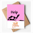 thumbnail image 1 of Dying Animal Whine Help Art Deco Fashion Thank You Cards Envelopes Blank Note, 1 of 3
