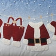 thumbnail image 5 of Mina Victory Holiday Pillows Santa Clothes On Lin Multicolor 14" x 20" Area Rug, (14x20), 5 of 5