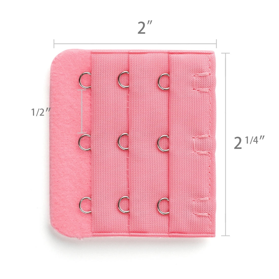 Unique Bargains Women's Bra Extender Strap Extension Buckle 3 Hooks 3 Rows