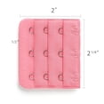 thumbnail image 3 of Señora 5Pcs 3 Gancho De 3 Filas Longitud Ajustable Correa Del Sujetador Extensor Ganchos De Hebilla Rosado 1pcs Una Talla, 3 of 5