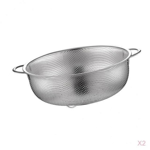 2x Vegetal De De Malla Fina Colador Suministros De Cocina 16,5 Cm