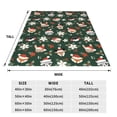 thumbnail image 3 of Vsdgher Festive Forest Friends Ultra-Soft Micro flannel Blanket Throw Blankets for Couch Sofa, Bed (4 sizes)-50"x40", 3 of 7