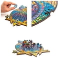 thumbnail image 2 of Rompecabezas de madera, piezas de rompecabezas de forma única, el mejor regalo para adultos y niños, búho encantador Xemadio LKX-0055-3, 2 of 3