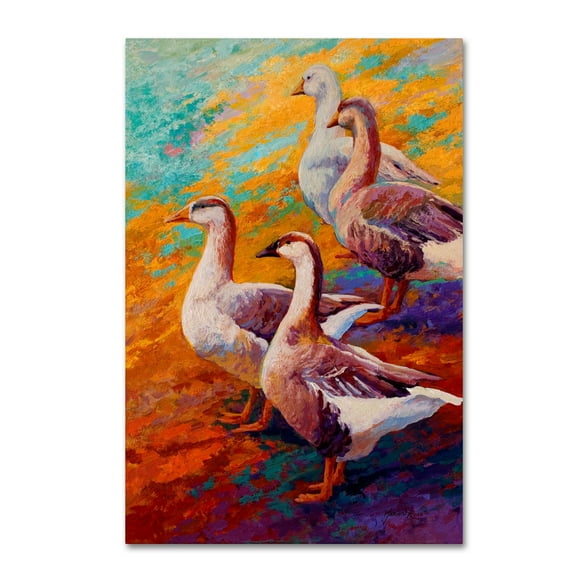 Marion Rose 'Gaggle Of 2' Canvas Art