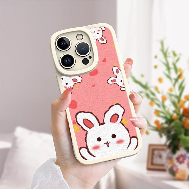 Caja de teléfono de goma TPU con estampado de dibujos animados vibrantes para iPhone - Destaca con un diseño llamativo