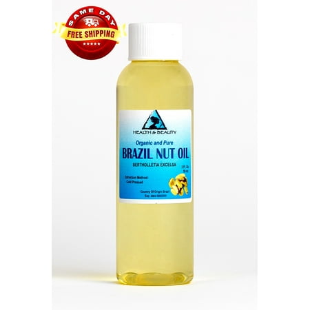 Brazil Nut Oil Organic Carrier Cold Pressed Premium Prime Fresh 100% Pure 2 oz