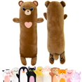 thumbnail image 1 of Almohada corporal de peluche oso Cuddle Paws, 89 cm, suave para abrazar, 1 of 8