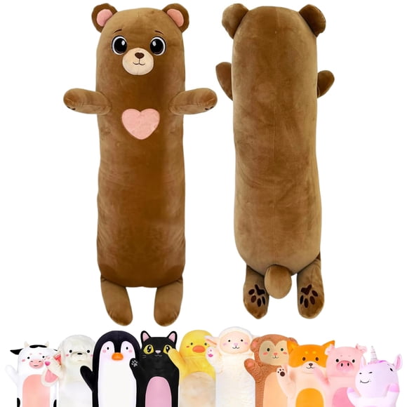 Almohada corporal de peluche oso Cuddle Paws, 89 cm, suave para abrazar