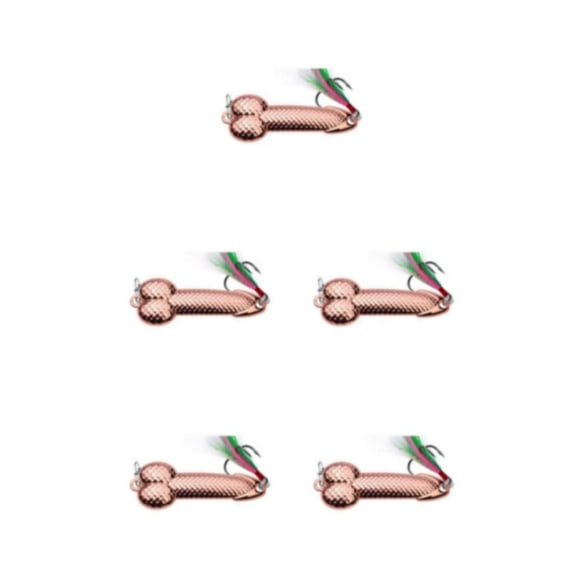Decodeary for Spinner Lure Fishing Companion For Beginners And Experts Convenient To Metal Fishing Baits Rose Gold 3g 5Set