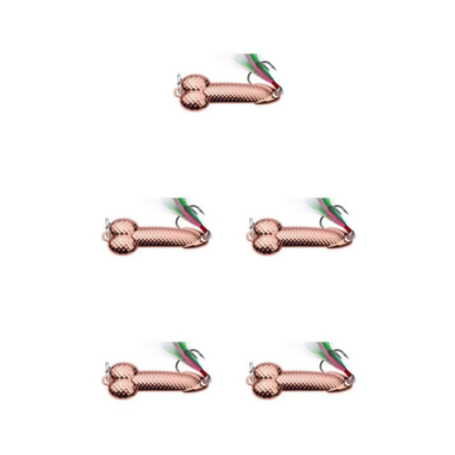Decodeary for Spinner Lure Fishing Companion For Beginners And Experts Convenient To Metal Fishing Baits Rose Gold 3g 5Set