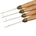 thumbnail image 4 of Paquete de 12 útiles de Baoblaze Enhebrador de agujas de madera Herramienta de bricolaje Extension del pelo, 4 of 7