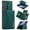 Green, variant on For Samsung Galaxy Z Fold 5 Z Fold4 Z Fold3 Wallet Case with Card Holder Magnetic For Samsung Galaxy Z Fold 5 Z Fold4 Z Fold3 Leather Phone Cases