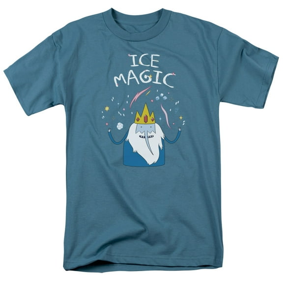 Adventure Time Ice Magic S/S Adult 18/1 T-Shirt Slate 5X