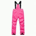 thumbnail image 4 of HCNTES Kids Waterproof Snow Bibs Toddler Boys Girls Ski Pants with Adjustable Shoulder Straps Warm Winter Wear(Pink,M), 4 of 7