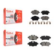 thumbnail image 1 of SIM Front Rear Semi-Metallic Brake Pads Kit for Car Mini Cooper with 294mm Diameter Rotor KSM-100085, 1 of 8