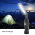 thumbnail image 2 of Lámpara de emergencia COB con carga USB de 6 W + 1 W, luz de trabajo LED portátil con cola magnética, 2 of 14