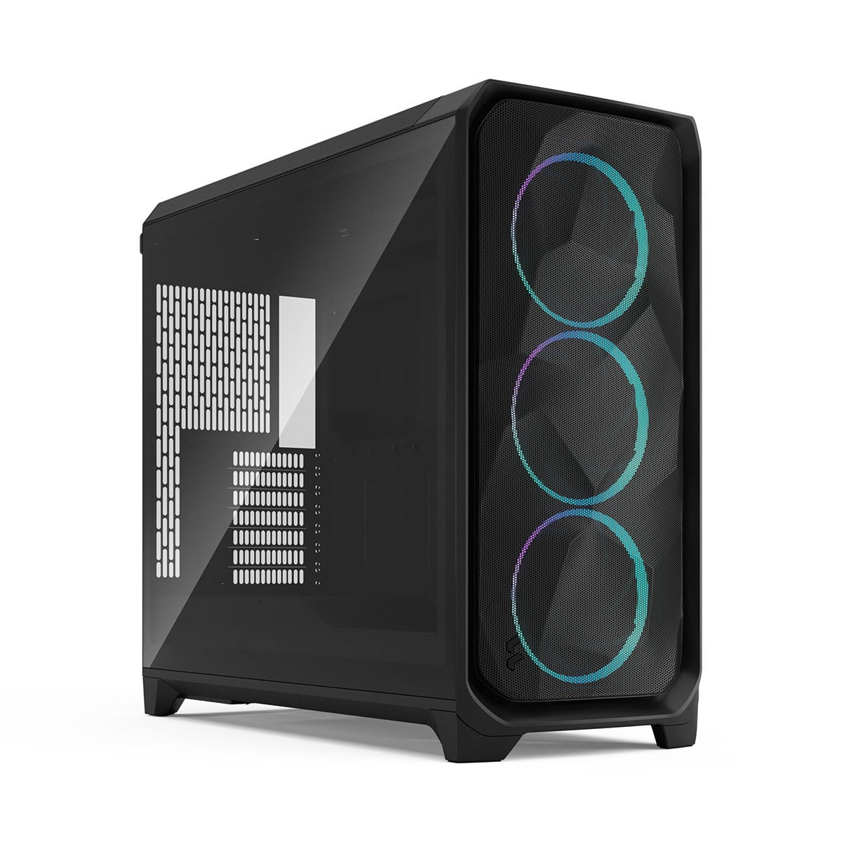 Fractal Design Meshify 3 XL RGB E-ATX Full Tower PC Case - Black Chassis with Light Tinted TG Side Panel