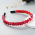 thumbnail image 1 of Diadema con cuentas tejidas a mano para el cabello Homing Hair Hoop, estilo barroco, esponja, accesorios simples para el cabello facial para mujer, 1 of 6