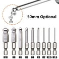 thumbnail image 3 of 1pc Ball End Hex Screwdriver Bit Metric Hex Bit 50mm Long Magnetic Driver Bit, 3 of 7
