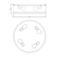 thumbnail image 4 of 4 Light Flush Mount Z-Lite 2303F4-Mb-Rb, 4 of 4