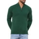 thumbnail image 5 of SUÉTER DE PULLOVER DE CUELLO ALTO PARA HOMBRE INSPIRE CHIC, CON CREMALLERA DE CUARTO, TEJIDO, POLO, TAMAÑO S, VERDE, 5 of 6