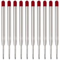 thumbnail image 1 of Recargas para bolígrafo MengRan 3,9'' punta media de 1 mm tinta roja, 10 piezas, 1 of 4