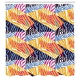 thumbnail image 3 of Ambesonne Safari Shower Curtain, Wild Colorful Zebra Stripes, 69"Wx84"L, Multicolor, 3 of 5
