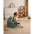 thumbnail image 2 of Toddler Chair Comfy, Foam Kids Chair with Soft Teddy Plush, Toddler Reading Chair with Cute Rainbow Designs- Sage Green, 2 of 18