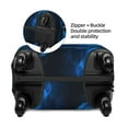 thumbnail image 4 of Lsque Ice Blue Fire Wolf Printed Luggage Cover, Travel Luggage Protector,Scratch and Dirt Resistant, Fits 18-32 Inch Luggage - Large, 4 of 9